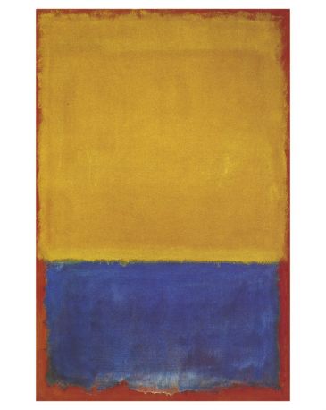 Reprodukce - Abstraktní malba - Yellow, Blue on Orange, Mark Rothko