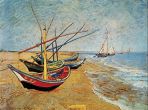 Reprodukce - Impresionismus - Barche sulla spiaggia