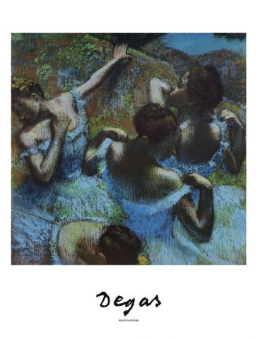 Reprodukce - Impresionismus - Blue Dancers, Edgar Degas