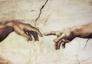 Reprodukce - Renesance - Creazione di Adamo, Michelangelo