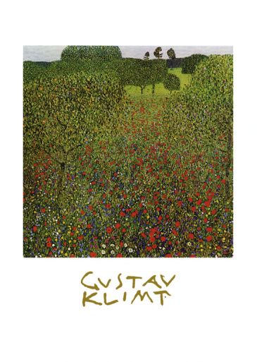 Secese - Campo di papaveri, Gustav Klimt