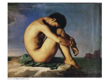 Symbolismus - Young Man Nude, Hippolyte Flandrin